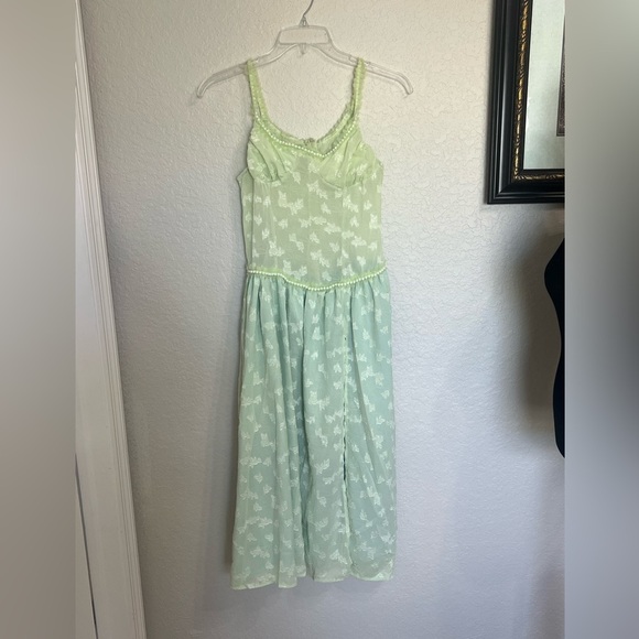 Elegant Green Floral Women's Skirt - Picture 6 of 6